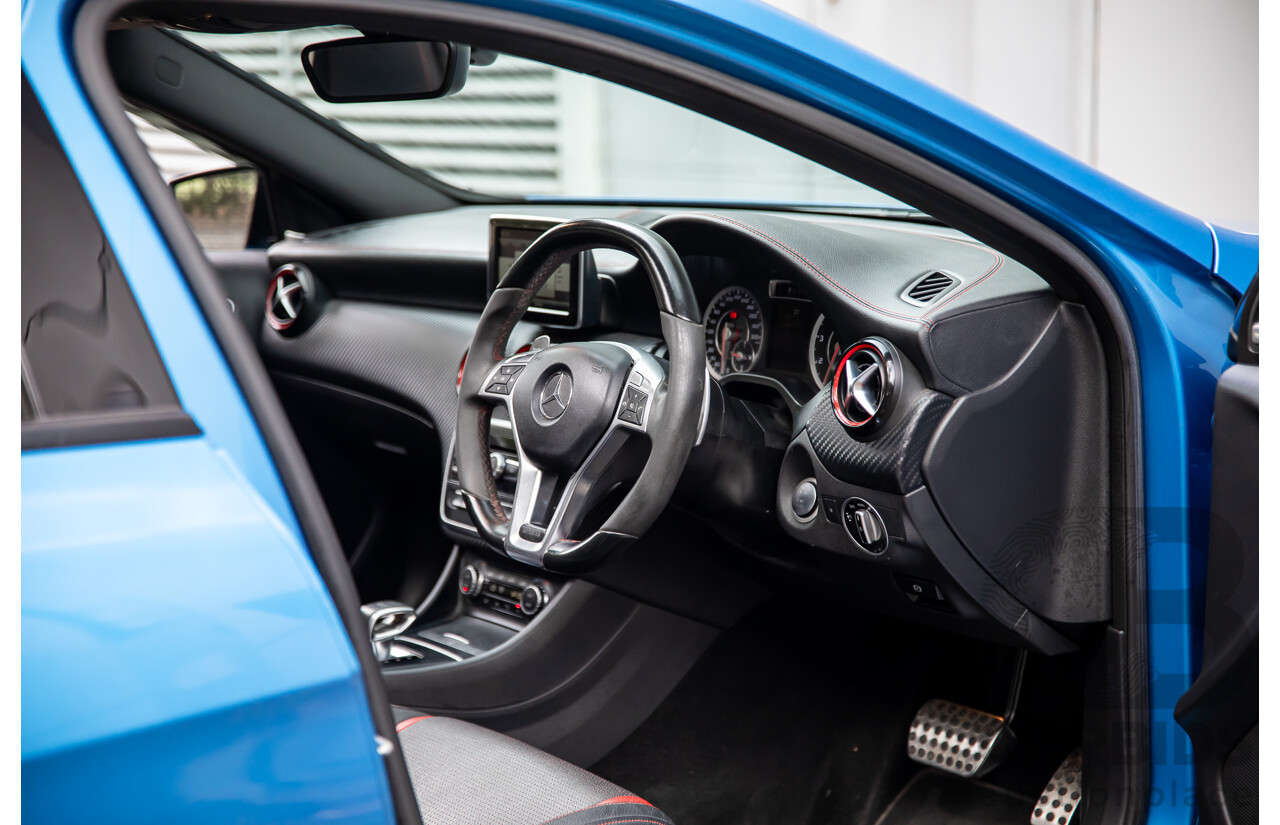 1/2015 Mercedes-Benz A45 AMG 176 MY15 5d Hatchback South Sea Blue Metallic Turbo 2.0L