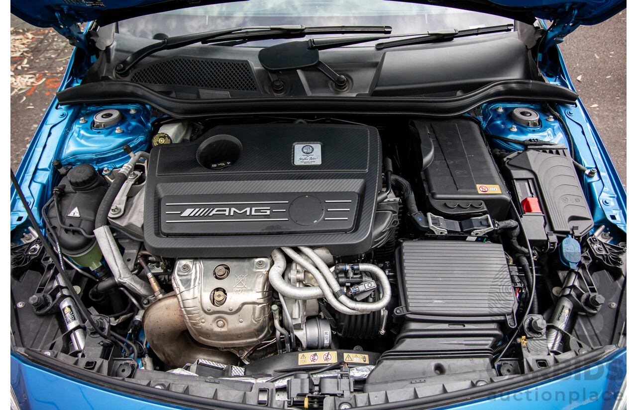 1/2015 Mercedes-Benz A45 AMG 176 MY15 5d Hatchback South Sea Blue Metallic Turbo 2.0L