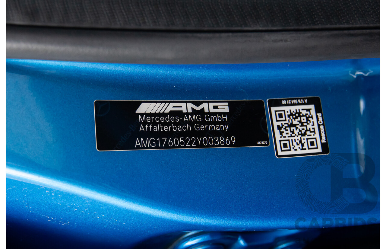 1/2015 Mercedes-Benz A45 AMG 176 MY15 5d Hatchback South Sea Blue Metallic Turbo 2.0L