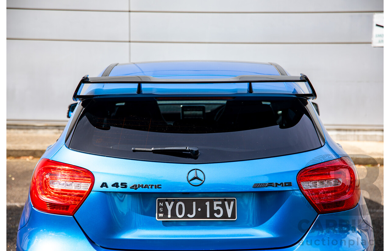 1/2015 Mercedes-Benz A45 AMG 176 MY15 5d Hatchback South Sea Blue Metallic Turbo 2.0L