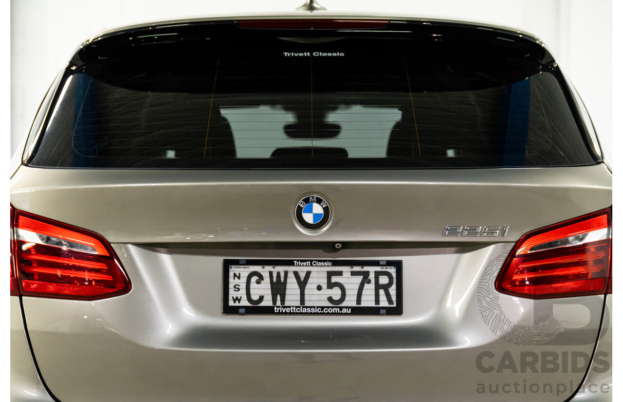 12/2014 BMW 2 25i Active Tourer Sport Line F45 4d Wagon Platinum Silver Turbo 2.0L