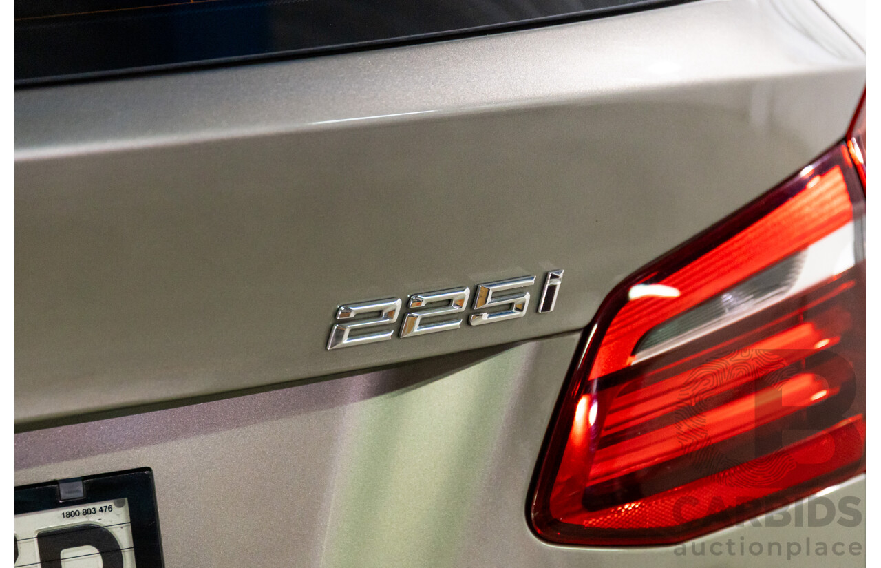 12/2014 BMW 2 25i Active Tourer Sport Line F45 4d Wagon Platinum Silver Turbo 2.0L