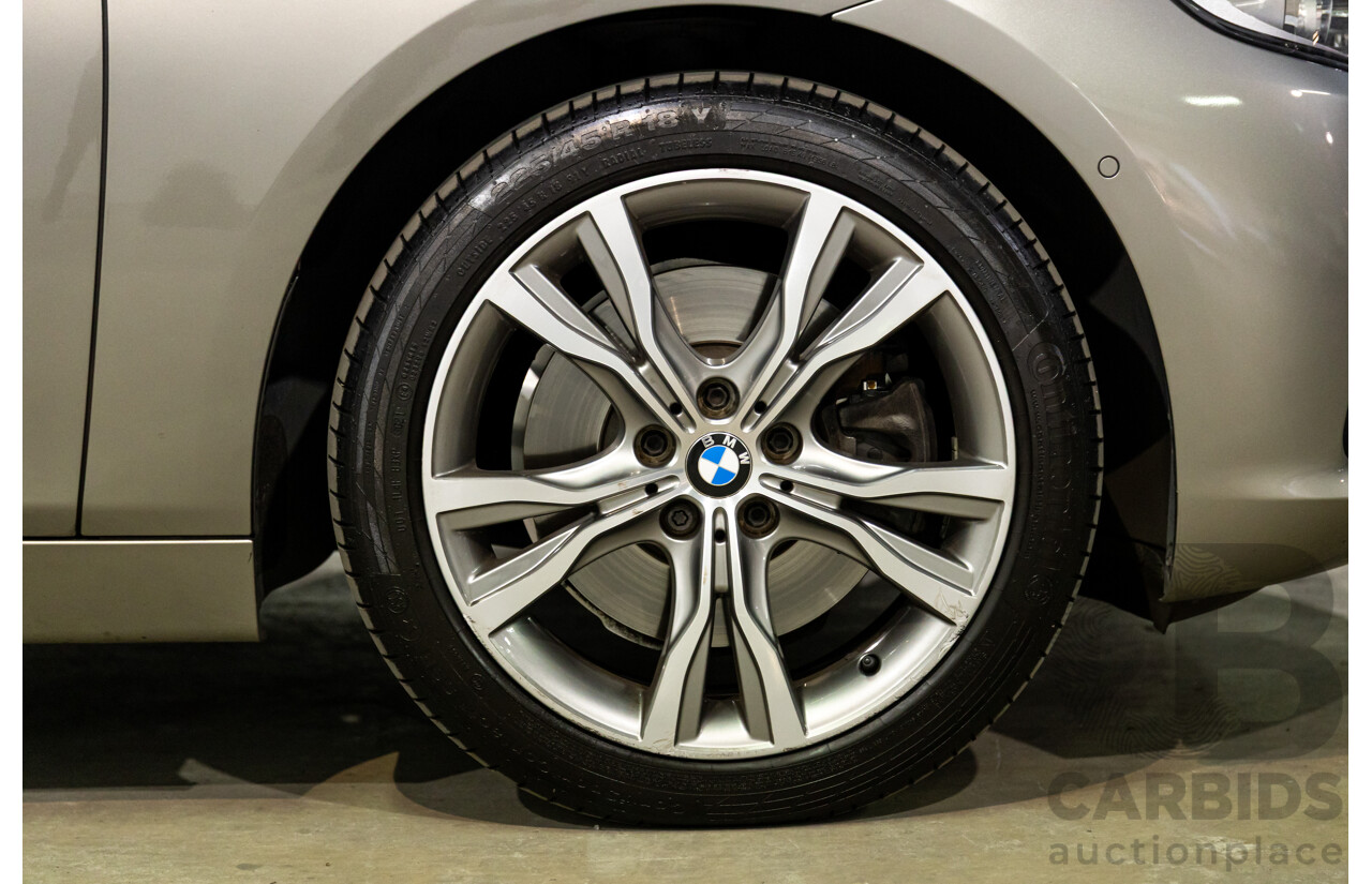 12/2014 BMW 2 25i Active Tourer Sport Line F45 4d Wagon Platinum Silver Turbo 2.0L