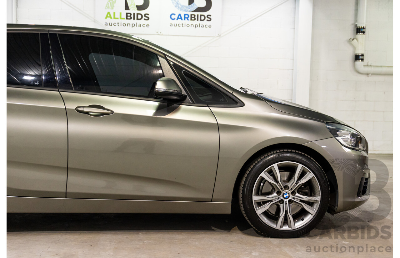 12/2014 BMW 2 25i Active Tourer Sport Line F45 4d Wagon Platinum Silver Turbo 2.0L