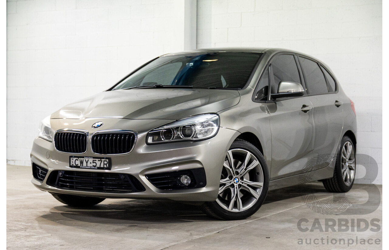 12/2014 BMW 2 25i Active Tourer Sport Line F45 4d Wagon Platinum Silver Turbo 2.0L