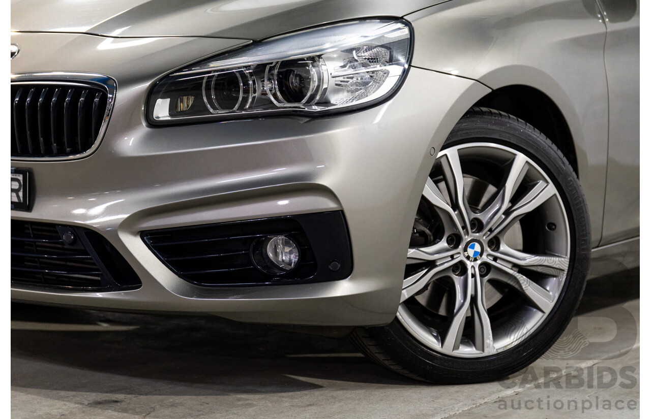 12/2014 BMW 2 25i Active Tourer Sport Line F45 4d Wagon Platinum Silver Turbo 2.0L