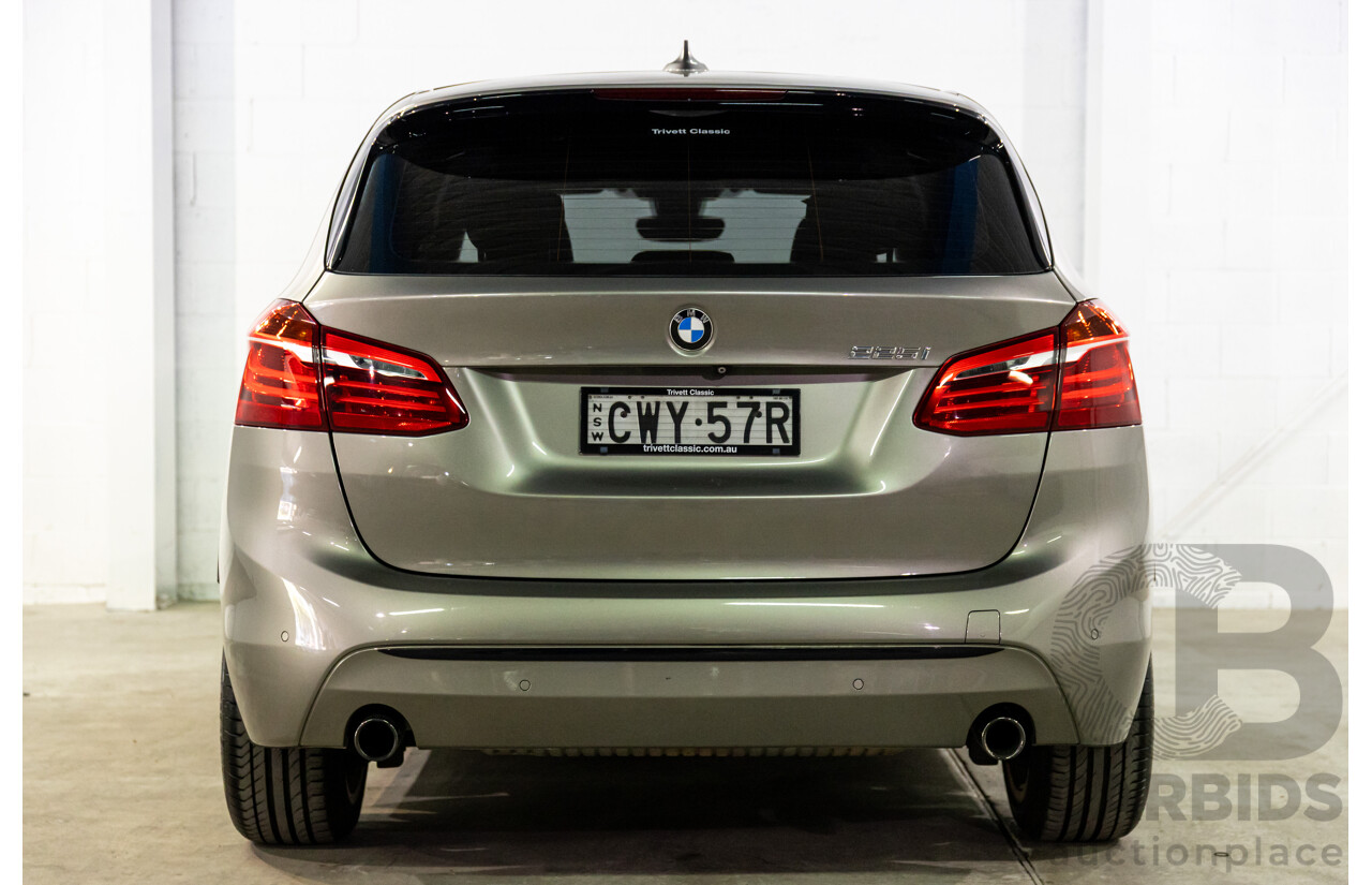 12/2014 BMW 2 25i Active Tourer Sport Line F45 4d Wagon Platinum Silver Turbo 2.0L