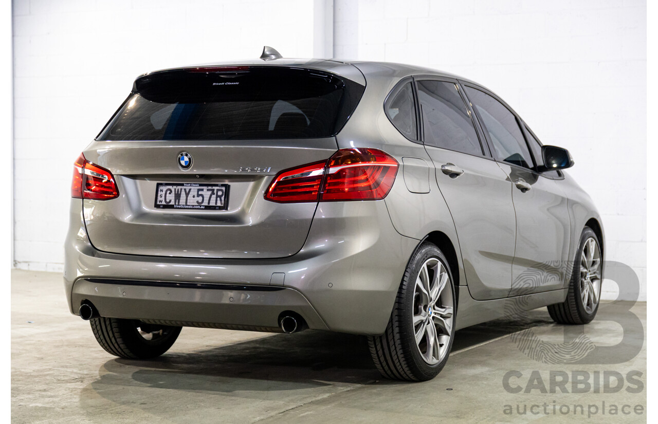 12/2014 BMW 2 25i Active Tourer Sport Line F45 4d Wagon Platinum Silver Turbo 2.0L