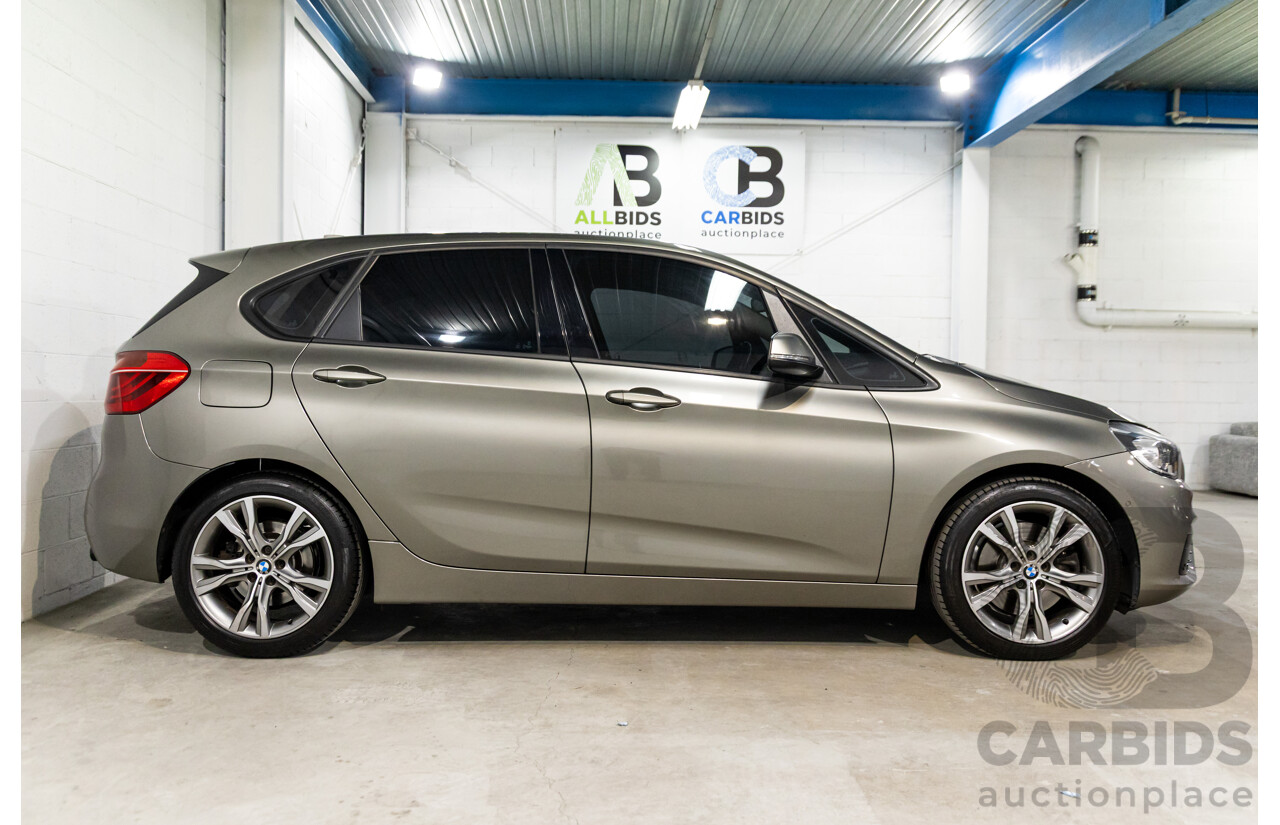 12/2014 BMW 2 25i Active Tourer Sport Line F45 4d Wagon Platinum Silver Turbo 2.0L