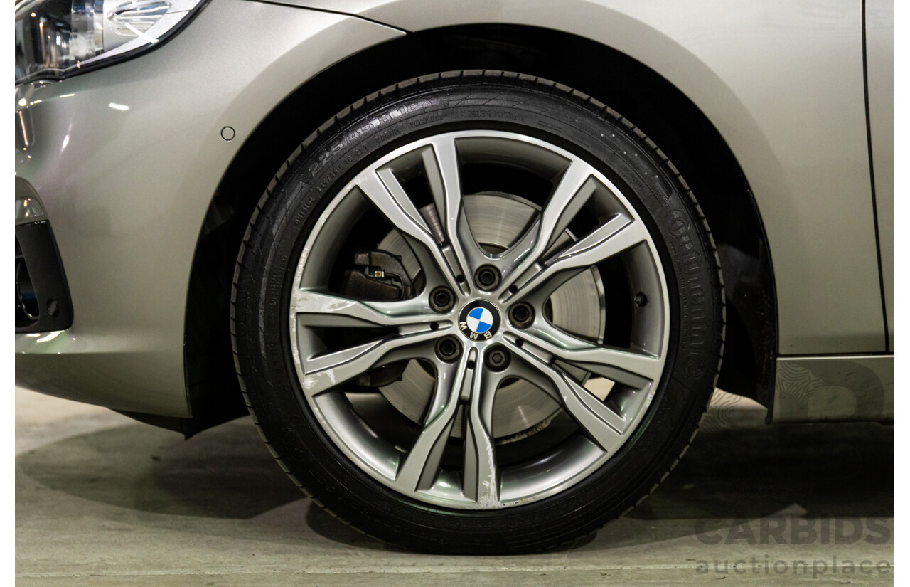 12/2014 BMW 2 25i Active Tourer Sport Line F45 4d Wagon Platinum Silver Turbo 2.0L