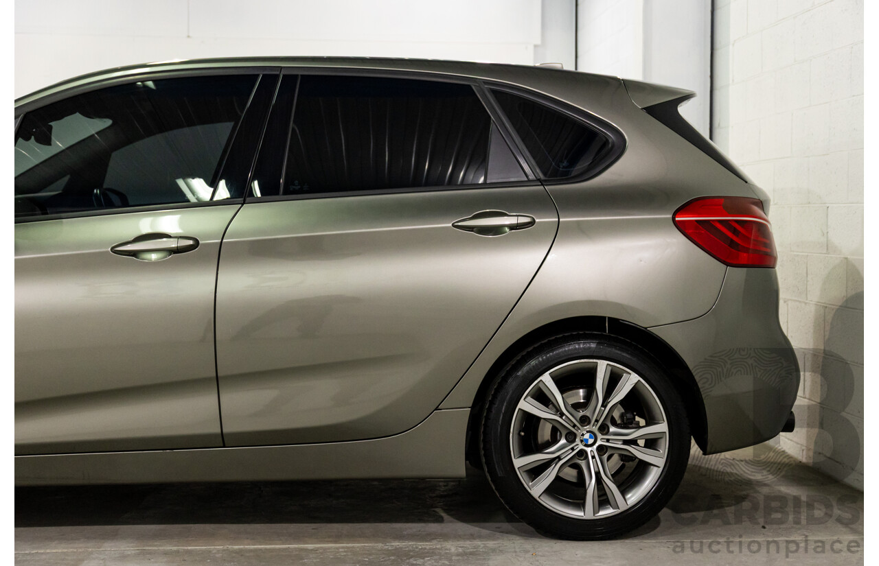 12/2014 BMW 2 25i Active Tourer Sport Line F45 4d Wagon Platinum Silver Turbo 2.0L