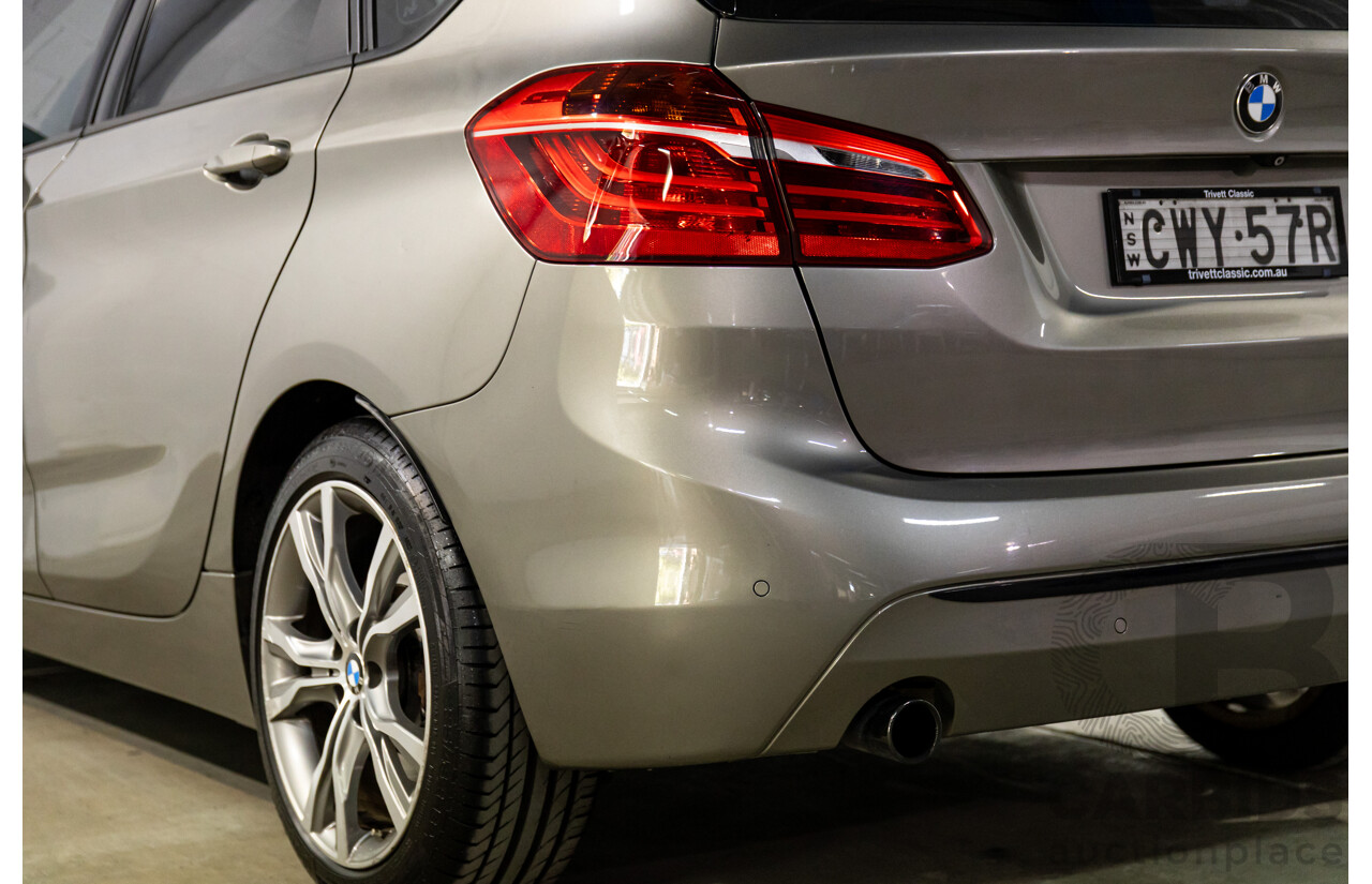 12/2014 BMW 2 25i Active Tourer Sport Line F45 4d Wagon Platinum Silver Turbo 2.0L