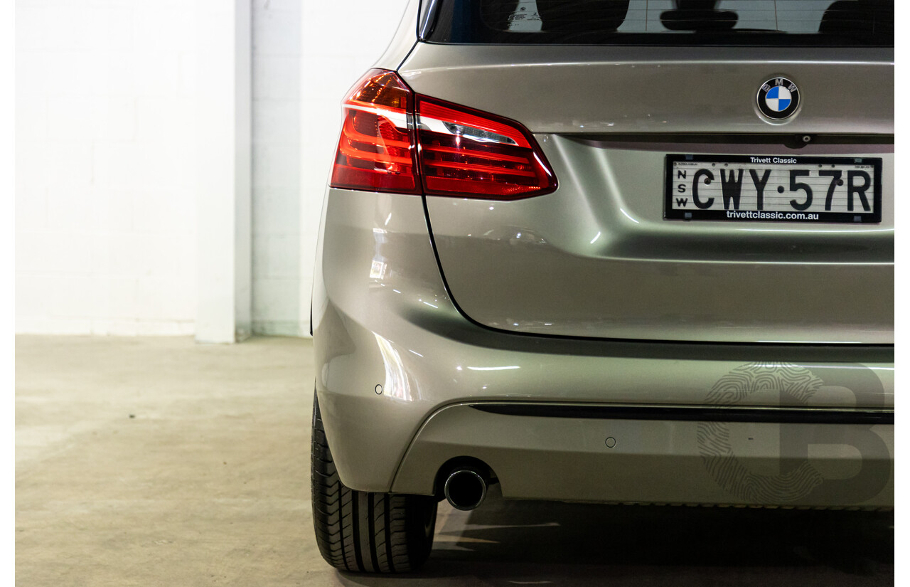 12/2014 BMW 2 25i Active Tourer Sport Line F45 4d Wagon Platinum Silver Turbo 2.0L