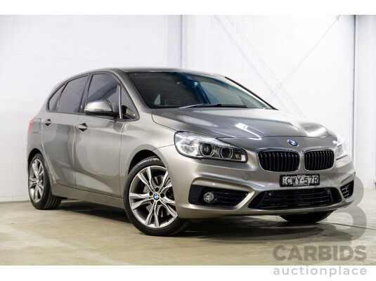 12/2014 BMW 2 25i Active Tourer Sport Line F45 4d Wagon Platinum Silver Turbo 2.0L