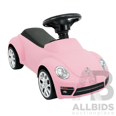 Pink Volkswagen Beetle Ride on Car for Kids