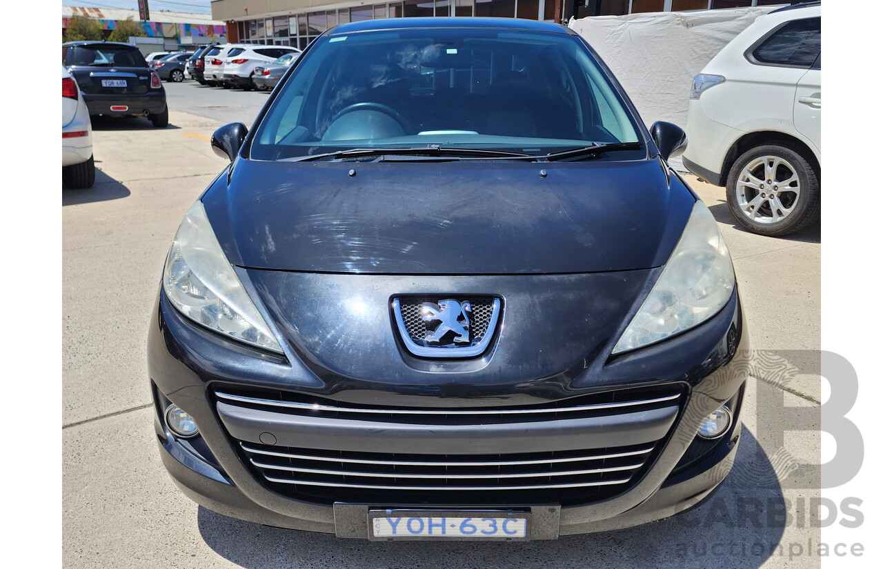 12/2010 Peugeot 207 XT MY10 5d Hatchback Black 1.6L