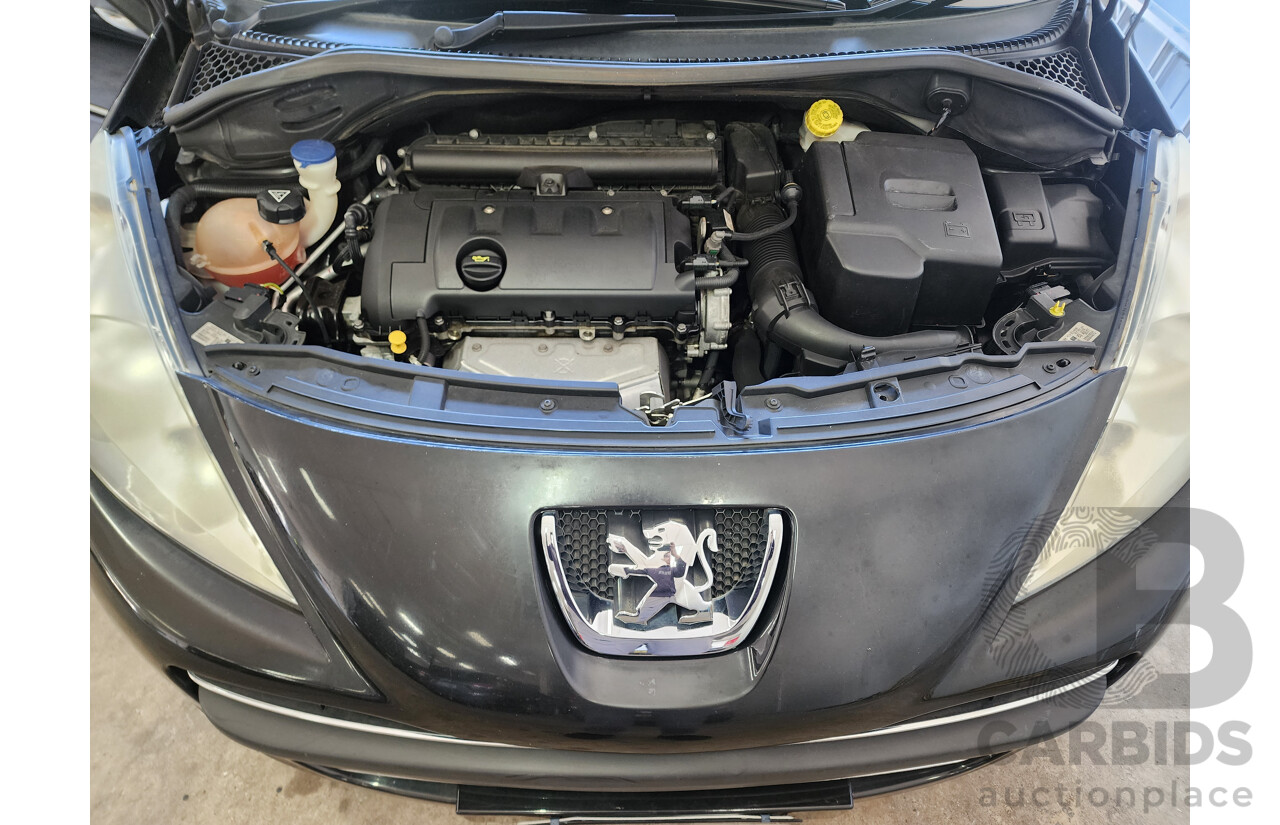 12/2010 Peugeot 207 XT MY10 5d Hatchback Black 1.6L