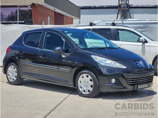 12/2010 Peugeot 207 XT MY10 5d Hatchback Black 1.6L