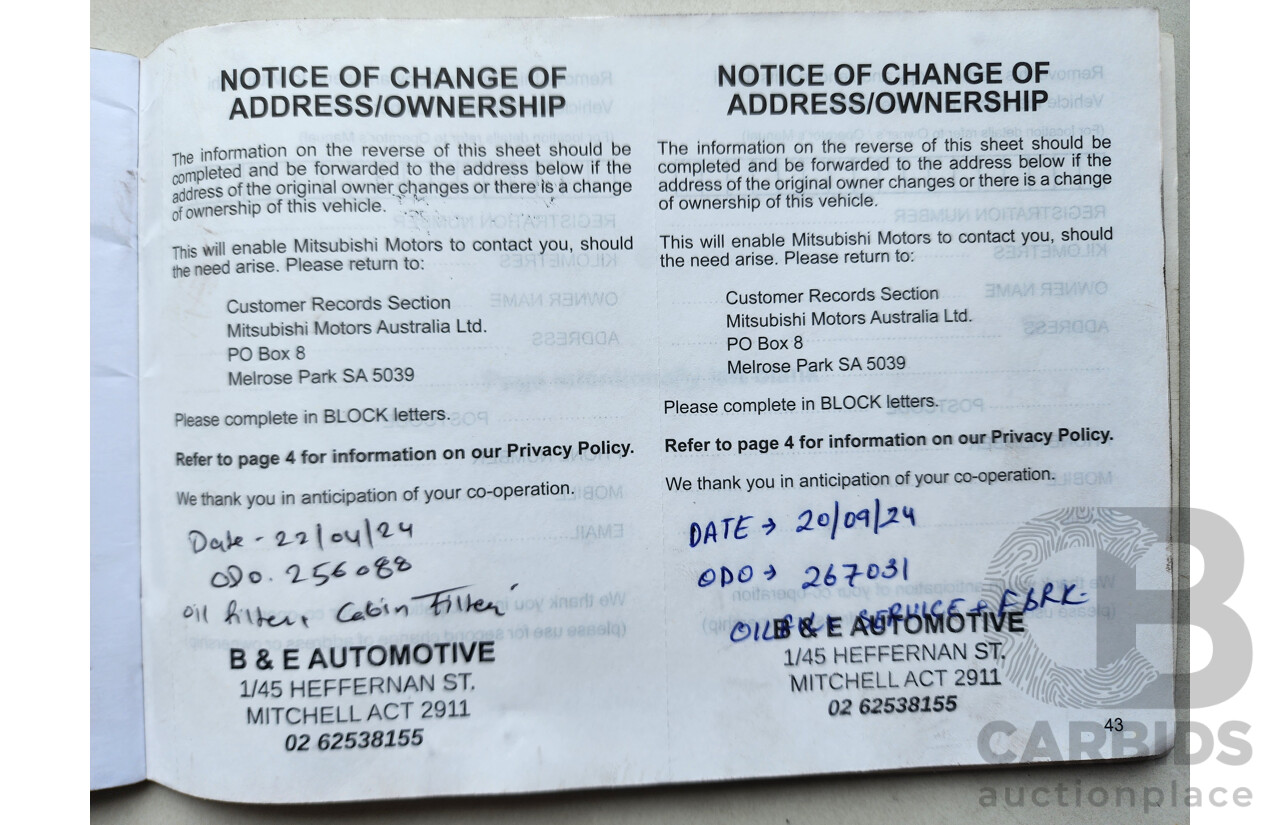 8/2013 Mitsubishi Outlander LS (4x4) ZJ 4d Wagon White 2.4L