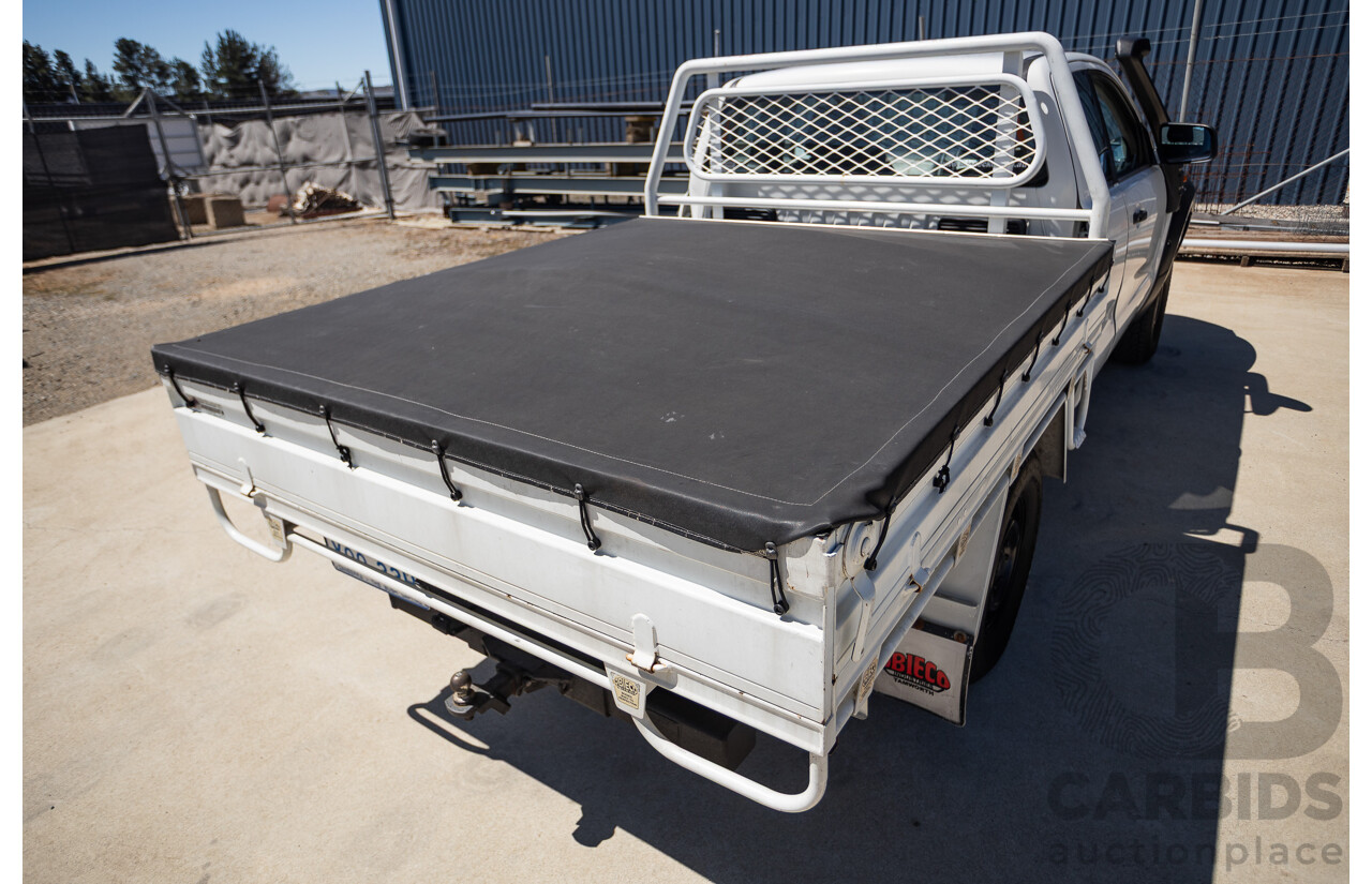 4/2014 Ford Ranger XL HI-RIDER (4x2) RWD PX Super Cab Cool White Turbo Diesel 2.2L