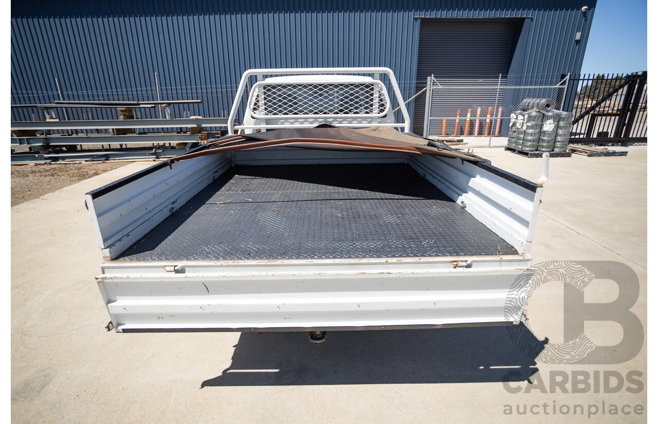 4/2014 Ford Ranger XL HI-RIDER (4x2) RWD PX Super Cab Cool White Turbo Diesel 2.2L