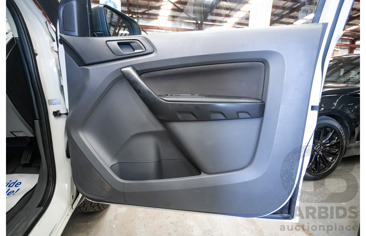 4/2014 Ford Ranger XL HI-RIDER (4x2) RWD PX Super Cab Cool White Turbo Diesel 2.2L