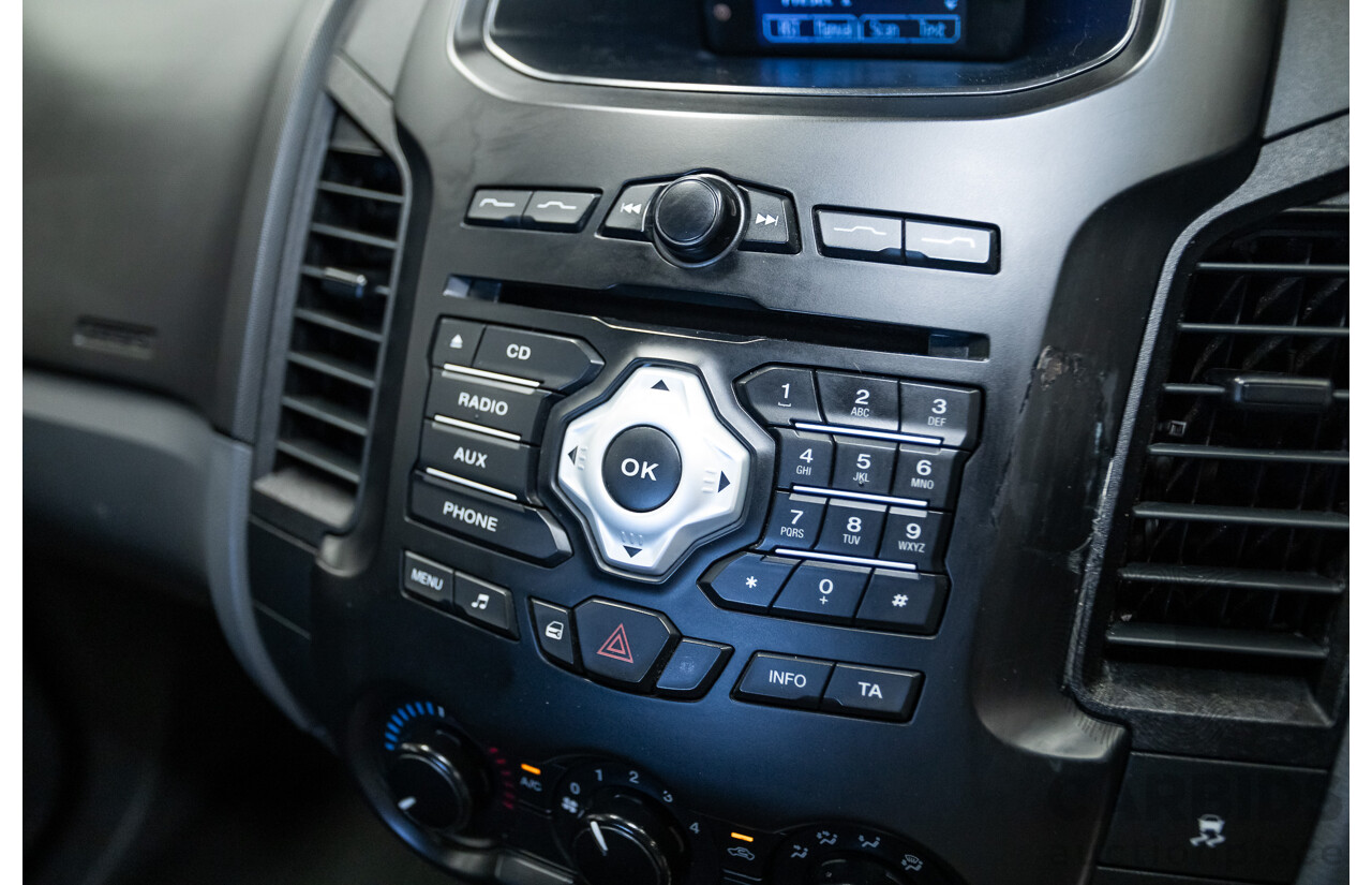 4/2014 Ford Ranger XL HI-RIDER (4x2) RWD PX Super Cab Cool White Turbo Diesel 2.2L