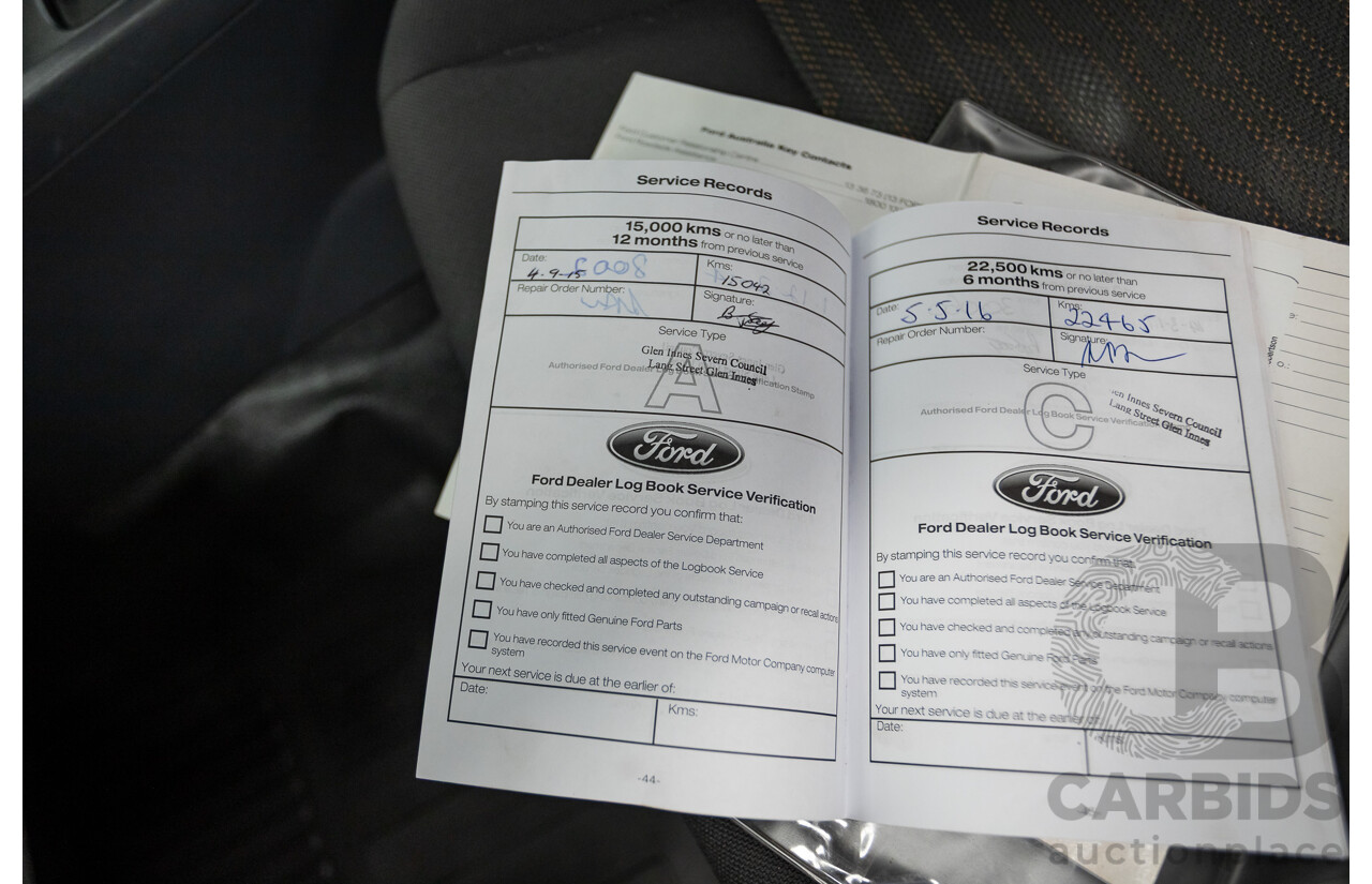 4/2014 Ford Ranger XL HI-RIDER (4x2) RWD PX Super Cab Cool White Turbo Diesel 2.2L