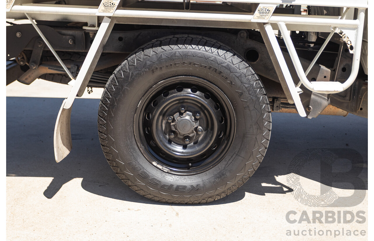 4/2014 Ford Ranger XL HI-RIDER (4x2) RWD PX Super Cab Cool White Turbo Diesel 2.2L