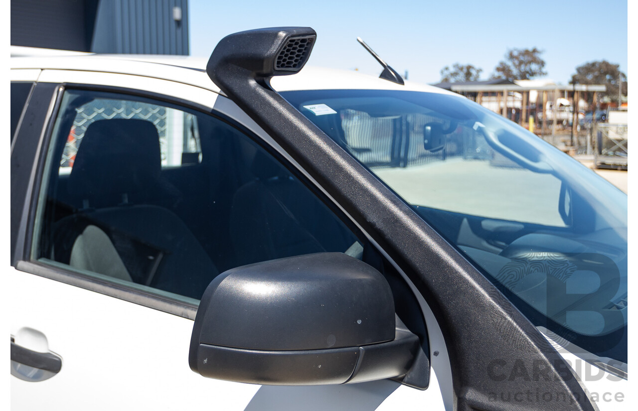 4/2014 Ford Ranger XL HI-RIDER (4x2) RWD PX Super Cab Cool White Turbo Diesel 2.2L