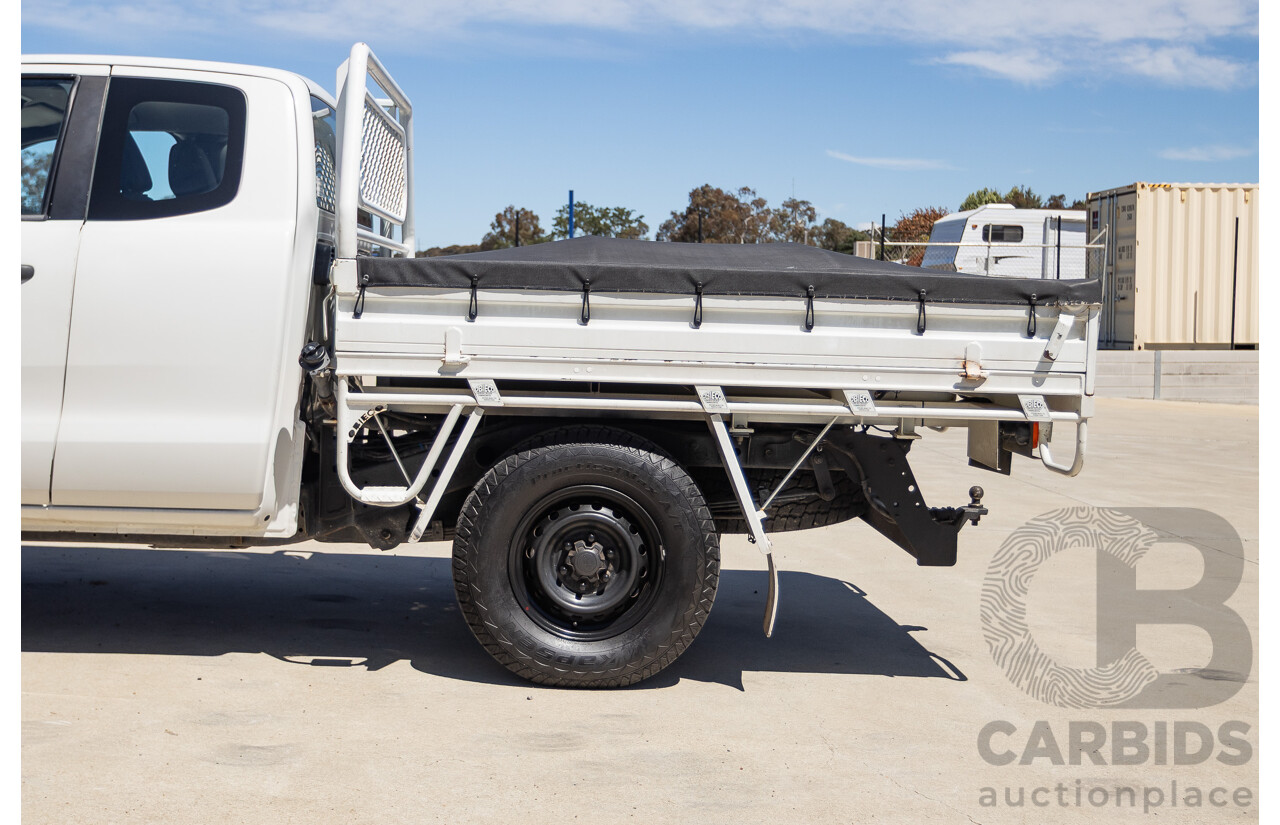 4/2014 Ford Ranger XL HI-RIDER (4x2) RWD PX Super Cab Cool White Turbo Diesel 2.2L