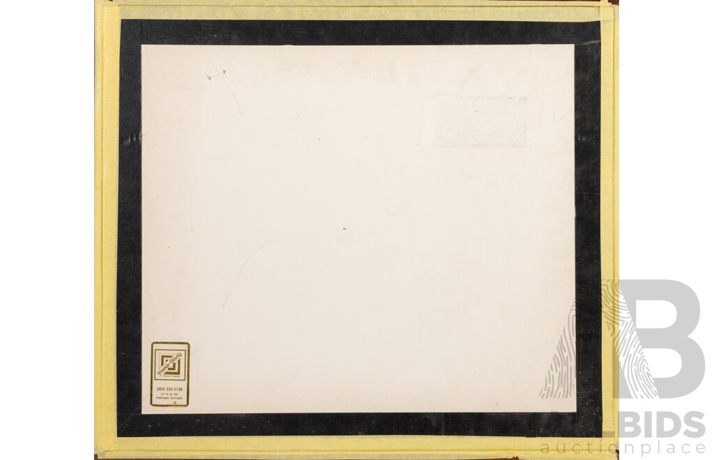 Annulf Ebatarlinga (20th Century, Indigenous-Australian, 1931-1998), Central Australian Landscape, Original Watercolour, 48 X 54 Cm (frame)