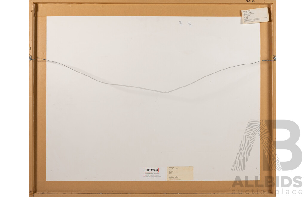 Kathryn Ryan, (20th Century, Australian, 1965-), Cypress Cluster (2012), Original Charcoal on Paper, 76 x 95 cm (frame)