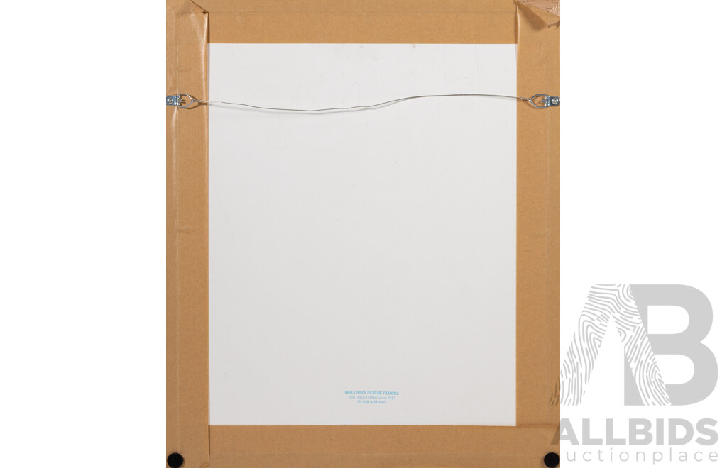 Merle Perlmutter, (20th Century, British-Born American), Peeling Onions, Wonderful Original Signed & Editioned Etching, 50 x 42 cm (frame)