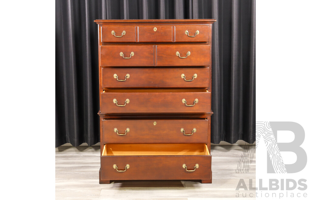 Carleton Cherry Seven Drawer Chest by Drexel Furniture