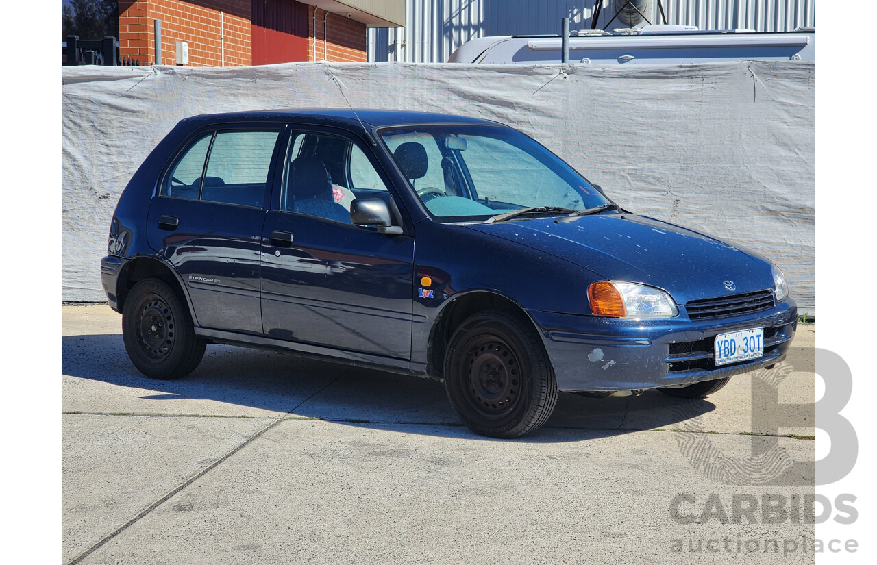 1/1998 Toyota Starlet LIFE EP91R 5d Hatchback Blue 1.3L