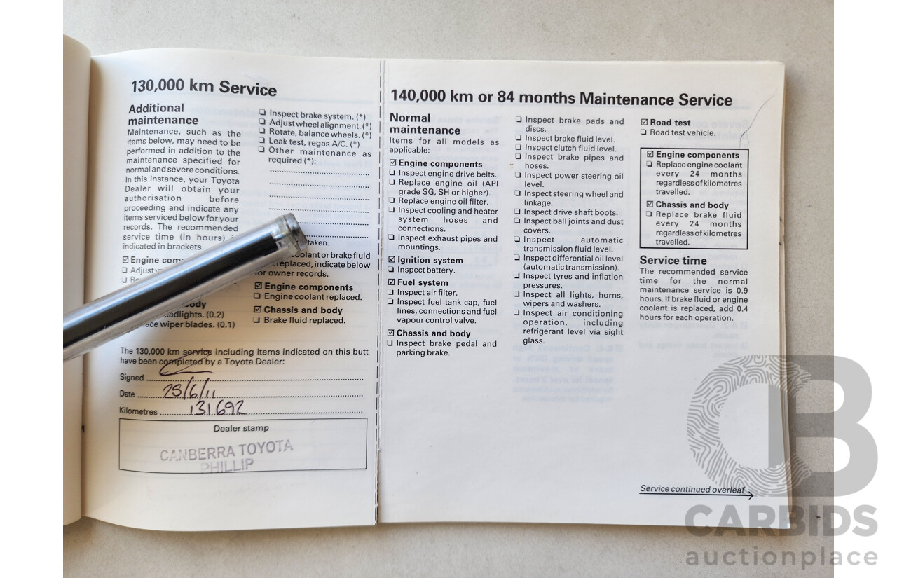 1/1998 Toyota Starlet LIFE EP91R 5d Hatchback Blue 1.3L