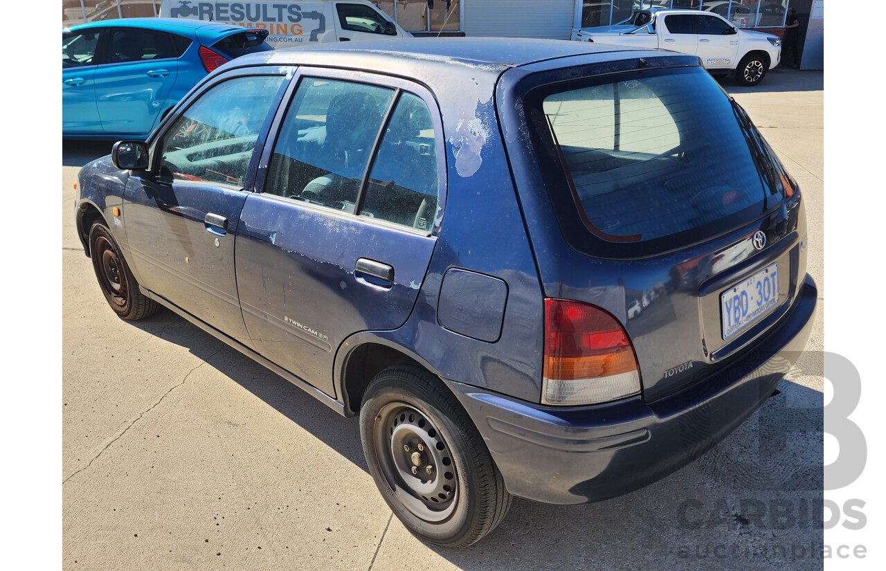 1/1998 Toyota Starlet LIFE EP91R 5d Hatchback Blue 1.3L