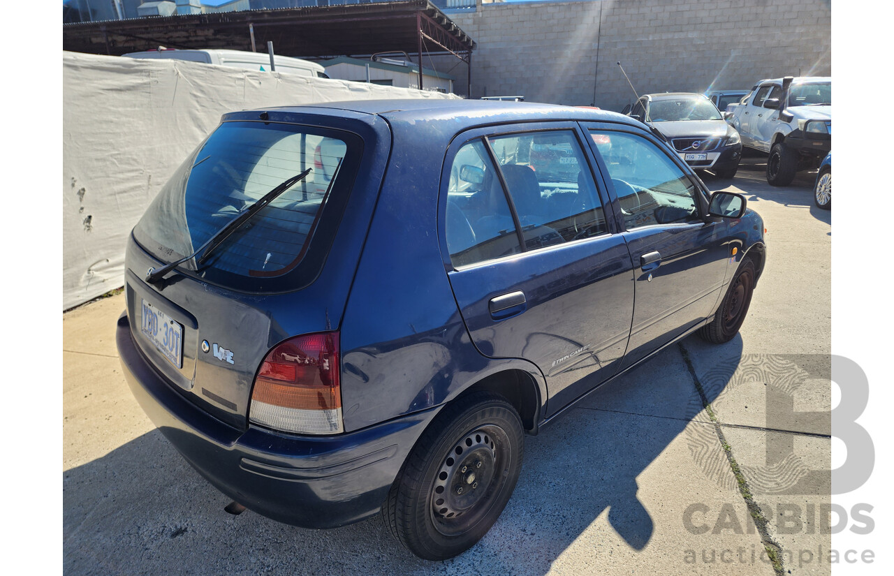 1/1998 Toyota Starlet LIFE EP91R 5d Hatchback Blue 1.3L