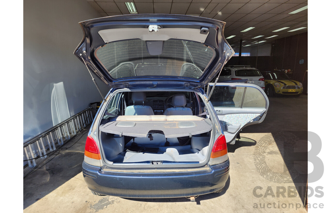 1/1998 Toyota Starlet LIFE EP91R 5d Hatchback Blue 1.3L