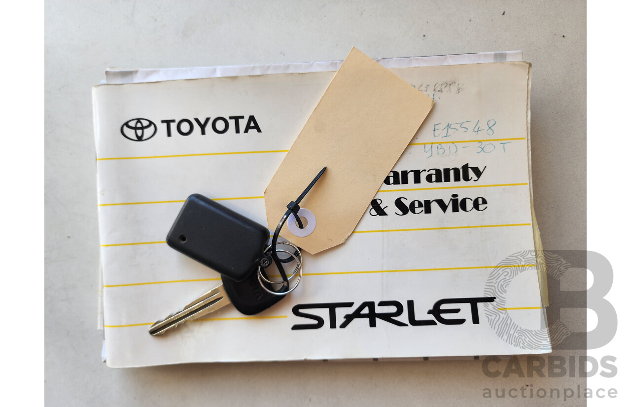 1/1998 Toyota Starlet LIFE EP91R 5d Hatchback Blue 1.3L