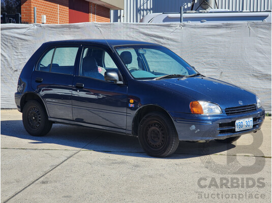 1/1998 Toyota Starlet LIFE EP91R 5d Hatchback Blue 1.3L