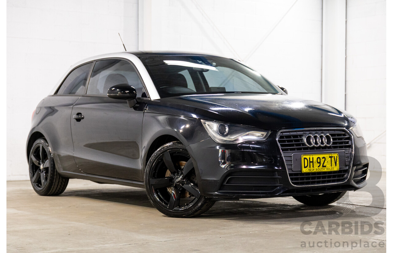 6/2011 Audi A1 1.4 TFSI Attraction 8X 3d Hatchback Phantom Black Turbo 1.4L