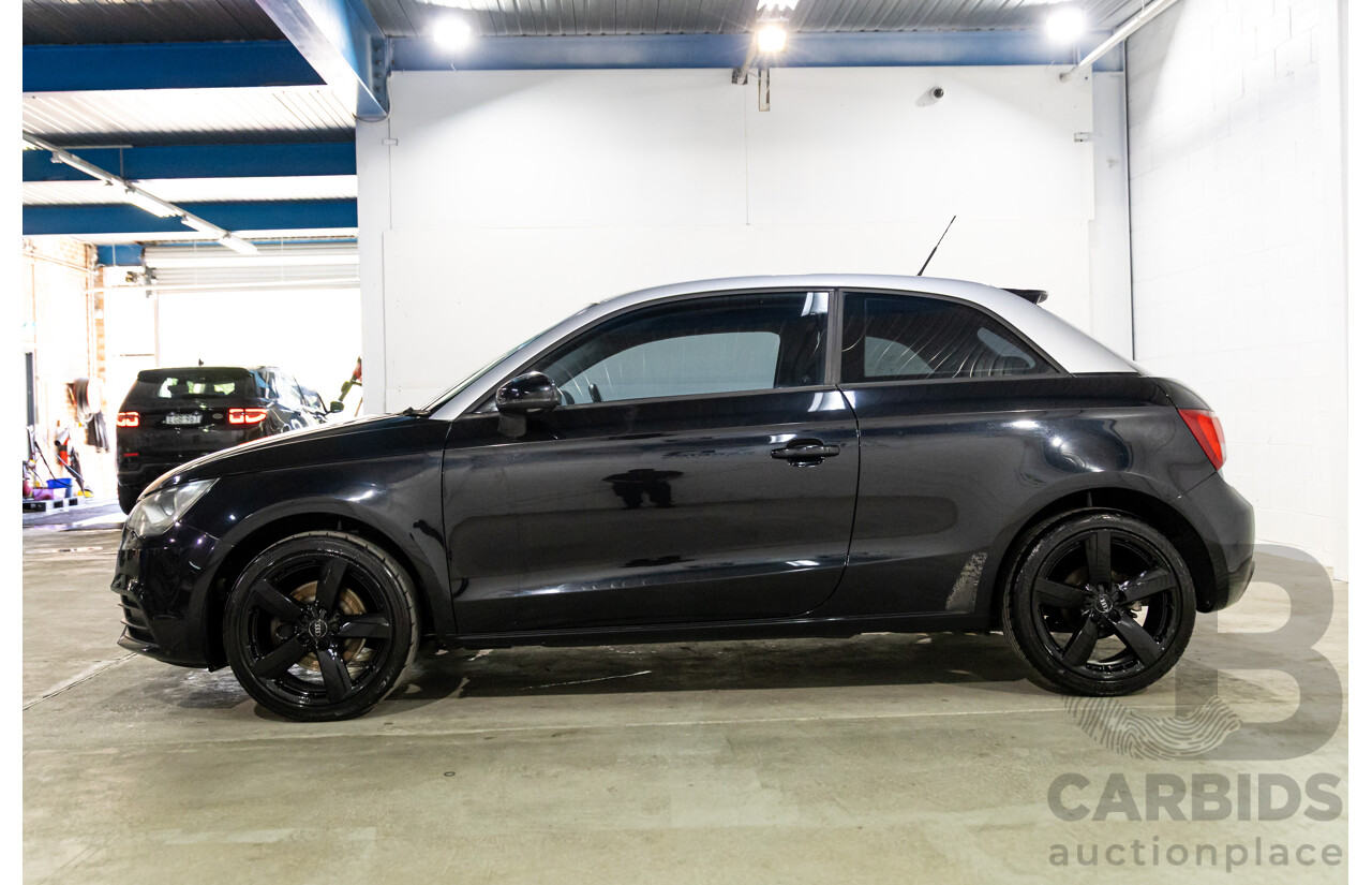 6/2011 Audi A1 1.4 TFSI Attraction 8X 3d Hatchback Phantom Black Turbo 1.4L