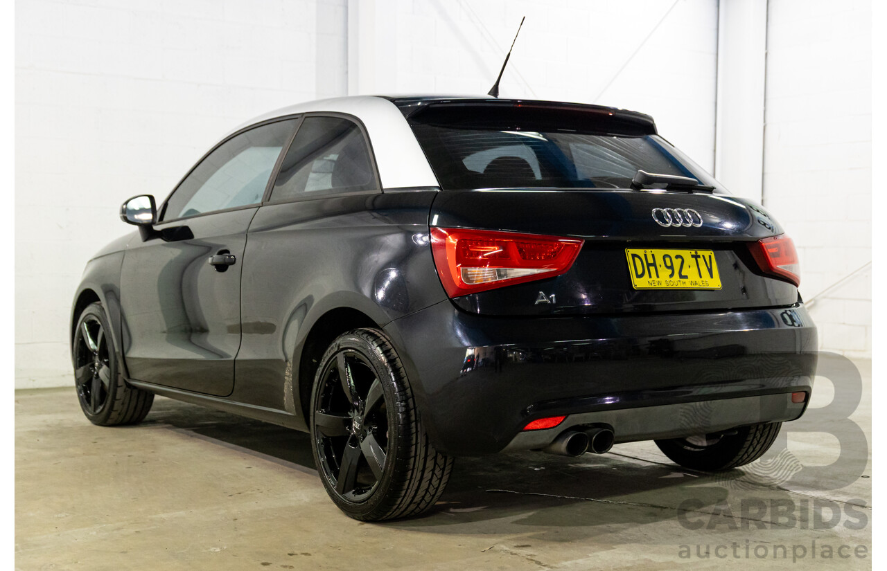 6/2011 Audi A1 1.4 TFSI Attraction 8X 3d Hatchback Phantom Black Turbo 1.4L