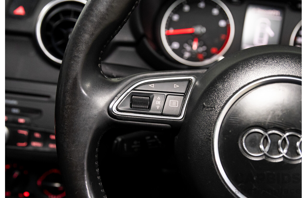 6/2011 Audi A1 1.4 TFSI Attraction 8X 3d Hatchback Phantom Black Turbo 1.4L