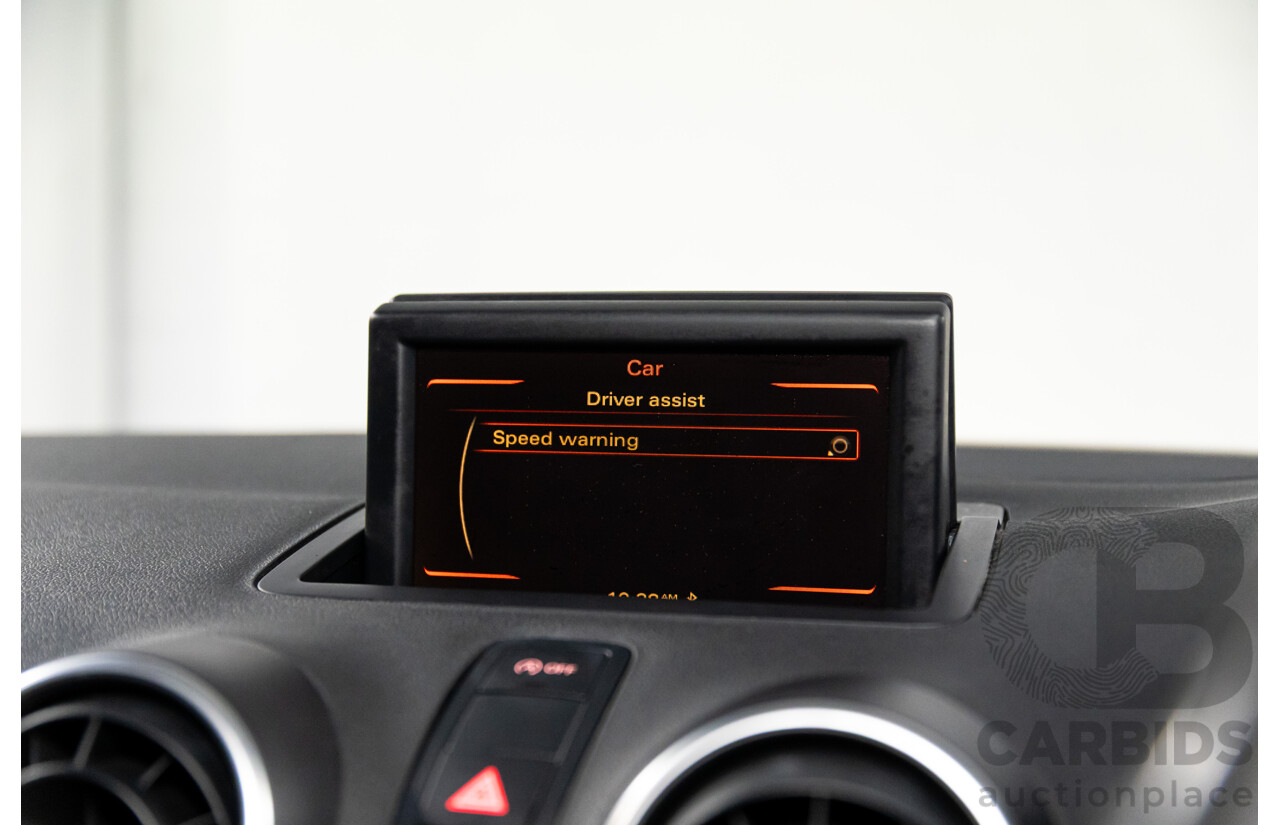 6/2011 Audi A1 1.4 TFSI Attraction 8X 3d Hatchback Phantom Black Turbo 1.4L