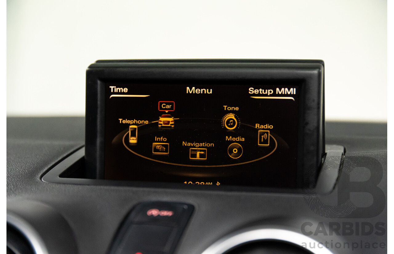 6/2011 Audi A1 1.4 TFSI Attraction 8X 3d Hatchback Phantom Black Turbo 1.4L