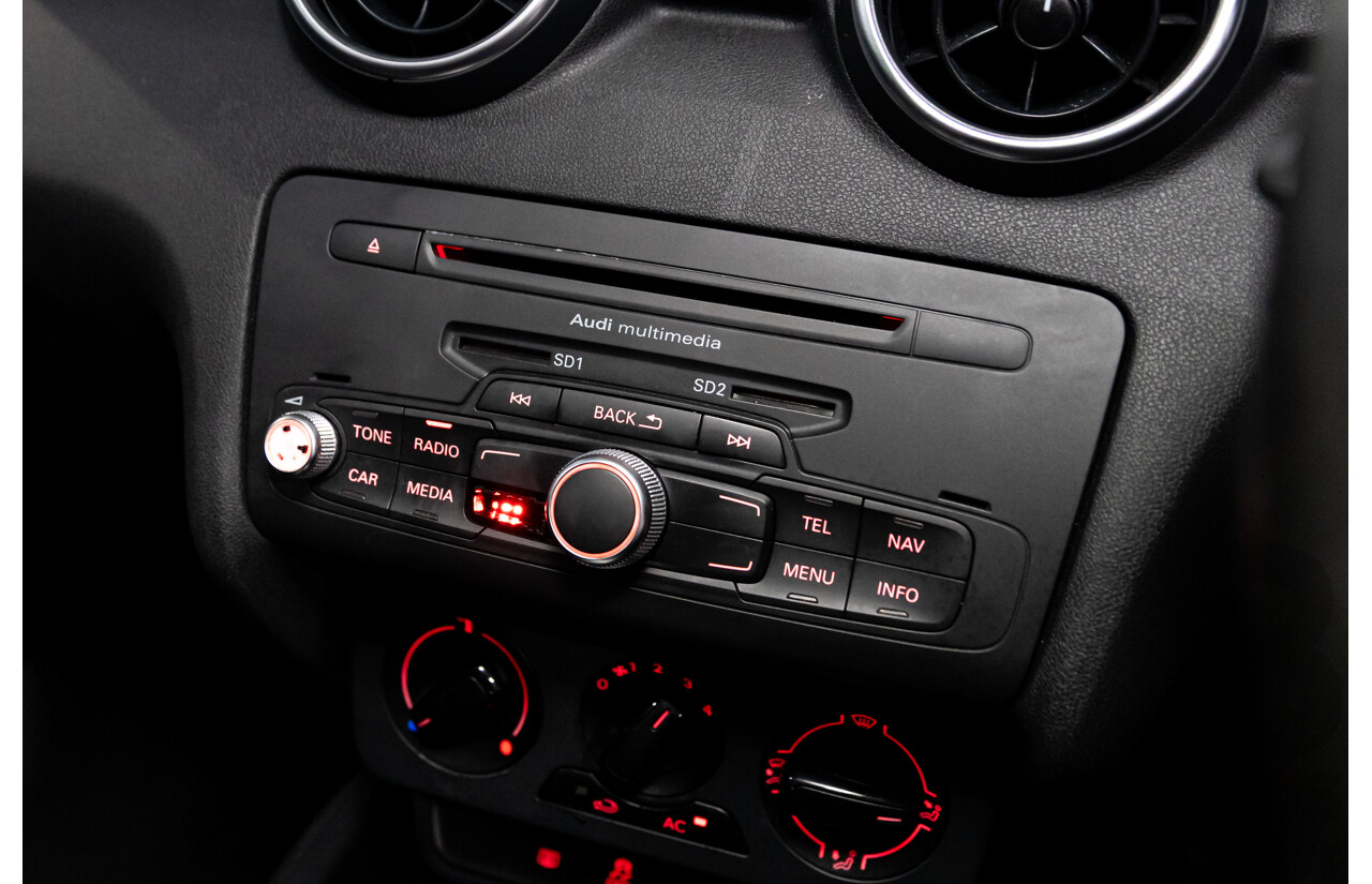 6/2011 Audi A1 1.4 TFSI Attraction 8X 3d Hatchback Phantom Black Turbo 1.4L