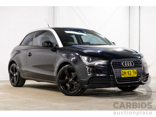 6/2011 Audi A1 1.4 TFSI Attraction 8X 3d Hatchback Phantom Black Turbo 1.4L